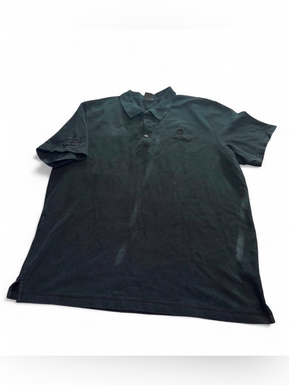 Jordan Men's Black Polo Shirt with Subtle Logo